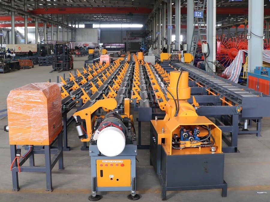 Sawing and threading production line